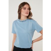 Lela 5864054 Bebe Mavisi Kadın T-shirt
