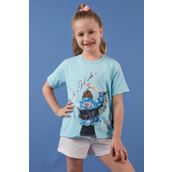 Lela 6211020 Açık Mavi Kız Çocuk T-shirt
