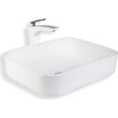 Lena E-4619 Beyaz Tezgah Üstü Porselen Lavabo