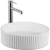 Lena E-W1001MB Beyaz Tezgahüstü Lavabo