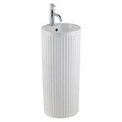 Lena E-W310MB Mat Beyaz Monoblok Lavabo