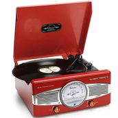 Lenco TT-27 Kırmızı Dahili Hoparlörlü Retro Pikap