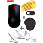Lenovo 150 Wireless Kablosuz Mouse GY51L52638 Siyah Kamera Kapatıcı Laptop Standı, Mousepad, Klavye Lambası - Çok Renkli