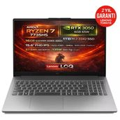 Lenovo LOQ 15ARP10E 83S00032TR Ryzen 7 7735HS 16GB RAM 1TB SSD 6GB RTX 3050 FreeDOS 15.6 inç Oyun Bilgisayarı
