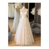Lenta Wedding Krem Lez Dantel İnci Detaylı Sindirella Maxi boy Gelinlik ve Nişanlık