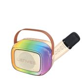 Lenyes S228 V5.3 Bej Rgb Işıklı Askılı Mikrofonlu Bluetooth Speaker Hoparlör