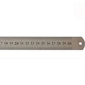 Leo 300x25 mm Çift Taraflı Çelik Cetvel