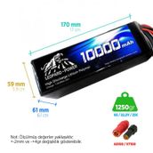 Leopard Power 10000 mAh 22.2V 6S 25C UAV Multirotor Lipo Batarya
