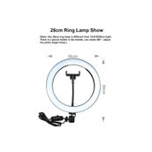 LESGO Ring Light Youtuber Tiktok Çekim Halka Işıklı Telefon Tutucu Makyaj Işığı 10 Inç Telefon Tutucu