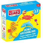 Lets 13 Parça Deniz Hayvanları Oyun Hamuru Seti