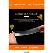 Letsii Süper Güçlü Şeffaf Çift Taraflı Bant 1 Adet Nano Teknoloji - Çok Renkli - Tek Ebat