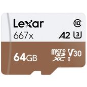 Lexar LSDMI64GB667A 667X 64 GB 100Mb/Sn MicroSDXC Hafıza Kartı