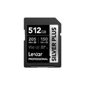 Lexar LSDSIPL512G-BNNNG 512GB SD Professional Silver Plus SDXC UHS-I 205MB/s Okuma 150MB/s Yazma C10 V30 U3 Kart Bellek