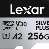 Lexar Professional 256 GB 205 MB/s Silver Plus Mikro SD Hafıza Kartı