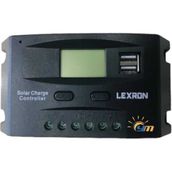 Lexron 10A PWM Şarj Kontrol Cihazı Siyah Plastik Malzeme ile Düşük Voltaj Koruması