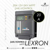 LEXRON 20 AMPER 12V -24V MPPT SOLAR ŞARJ KONTROL CİHAZI