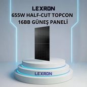 Lexron 655W 132 Cell 16BB Half-Cut Topcon 16BB Güneş Paneli