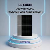 Lexron 700W Half-Cut Bifacial Topcon Monokristal Güneş Paneli