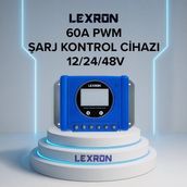 Lexron - Inges 60 Amper Pwm 12 - 24 - 48 Volt Şarj Kontrol Cihazı - Solar Şarj Kesici Güneş Enerji