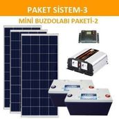 Lexron Mini Bağ Evi Güneş Enerjisi Solar Paketi 1200W Inverter 170W Güneş Paneli Paket 3