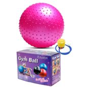 Leyaton Dikenli Yoga Pilates Aeorobik Jimnastik Topu 65 Cm Pembe