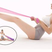 Leyaton Pilates Bandı Pilates Lastiği Jimnastik Plates Lastiği 120x15 Cm