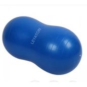 Leyaton Pilates Topu Fıstık Top Egzersiz Pilates Topu Mavi +Pompa