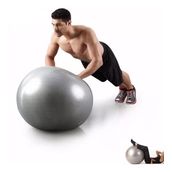 Leyaton Pilates Topu Gri- Pompa Hediyeli 65 cm
