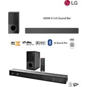Lg 600w Yüksek Ses Ve İade, 4.1 Kanal Sinema Deneyimi, Kablosuz Bluetooth Optik, Hdmı Ve Usb Ses Sistemi Ev Sinema & Soundbar + Hdmı Kablosu