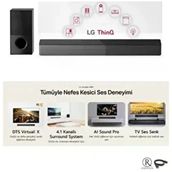 LG DTS Virtual:X Teknolojisi ve AI Sound Pro ile Evinizde Sinema Atmosferi 600W+HDMI kablosu