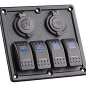 LHR BFY Switch Panel 4'lü. USB + 12V Çakmaklık