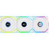 Lian Li UNI FAN REVERSE SL WIRELESS LCD 3x120mm Beyaz Kasa Fanı (G99.12RSLLCD1W3W.00)