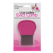 Lice Ladies EVICT Tarak, bit ve bitleri temizlemek için, Yeni ve Benzersiz Profesyonel Tasarım bit Tarağı, Sert Plastik Ergonomik Kavrama Saplı Paslanmaz Çelik Dişler Tüm Saç Türleri için Güvenli.