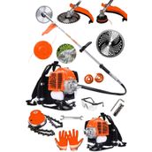 Lieber German Teknoloji 2.4 Hp Sırt Tipi Benzinli Motorlu Ot Çalı Çim Biçme Tırpan Makinesi Tırpanı Canavar Başlık