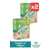 Life By Fakir 2 Adet 30 Yıkama Renkli ve Beyazlar İçin Vegan Doğal Çamaşır Toz Deterjanı