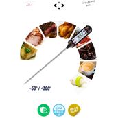 LİGROUND Dijital Gıda Termometresi Net Ölçüm Bpa Free Daldırma Tip Süt Mama Sıcaklık Ölçer