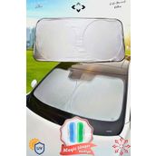 LİGROUND Katlanabilir Oto Ön Cam Güneşlik Ve Sihirli Sünger Oto Güneşlik Isı Geçirmez Iç Aksam Koruyucu