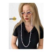 LiKESUN LİKESUN Güneş Gözlük Zinciri Gözlük Askısı ve Plaj Gözlük İpi BEYAZ
