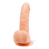 LilituShop 15 cm Gerçekçi Titreşimli 360° Oynar Başlı Vibrator BDM8055