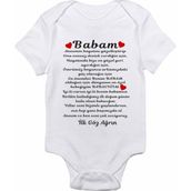Limon Body 6 9 Ay Beyaz Babaya Doğum Günün Hediyesi Sade Tasarım Bebek Zıbın