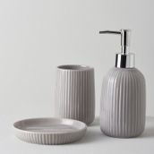 Linens Blanc Gri Banyo Seti