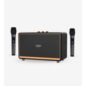 Linktech M408 100W Premium Mikrofonlu Retro Siyah Bluetooth Hoparlör