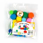 Lino RBZ-2006 40'lı Karışık Ölçü Renkli Ponpon