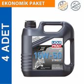 Liqui Moly 15W50 Street 4T 4'lü 4 lt Motor Yağı