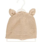Little Plane %100 Pamuk Kulaklı Triko Unisex Bere Unisex - Standart - Bej