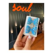 Little Sparkle Co. Mavi Glitter Fiyonklu 2’li Saç Toka Seti | Işıltılı ve Şık Bebek & Çocuk Tokası