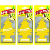 Little Trees 3'lü Vanilya Aromalı Asma Oto Kokusu Kötü Kokuları Yok Eden Şeffaf Ambalajda