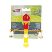 Living World Zilli Sarı Denge Çubuğu Kuş Oyuncağı