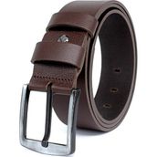Livize %100 Manda Derisi Kahverengi Erkek Kot Kemeri Hakiki Deri 4,5 cm Genişlikte - 125 cm