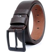 Livize Manda Derisi Siyah Tokalı Erkek Kot Kemeri 4,5 cm - 125 cm - 028-Kahverengi
